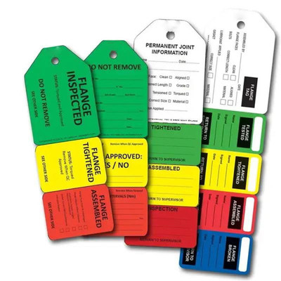 Custom Flange Tag Polyester Waterproof Plastic Tag for for Industrial Use