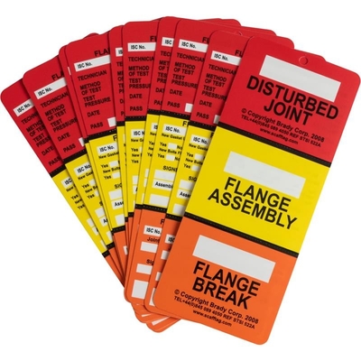 Custom Flange Tag Polyester Waterproof Plastic Tag for for Industrial Use