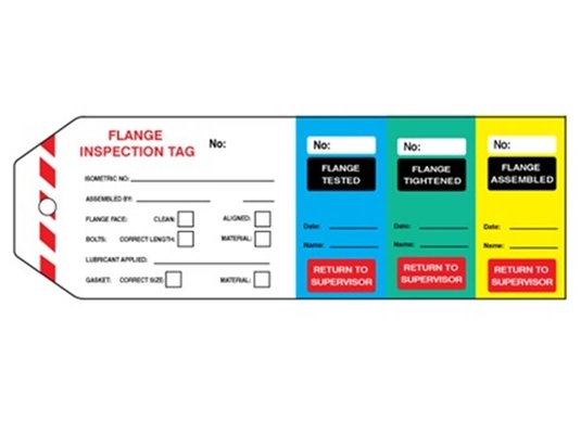 Custom Flange Tag Polyester Waterproof Plastic Tag for for Industrial Use