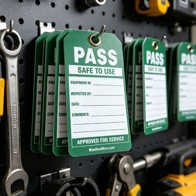 Customizable Water-Proof Tear Resistant PVC Safety Warning Tag Plastic Safety Tag Lockout Danger Sign