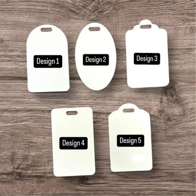 Custom Printed Logo Plastic Safety Tag Custom Travel Luggage Identifier Personalized Bag Tag with Name Contact Info and Allergy Alerts for Secure Travel