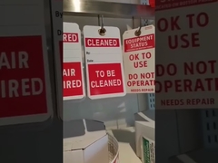 custom lockout tags Cardstock PVC plastic;Height: 5 3/4 in, Width: 3 in, White