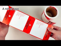 Étiquette de sécurité des matières plastiques