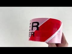 Tape d'avertissement de danger sur mesure