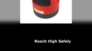 Tabouret rouge à 15 marches, capacité de 300 lb