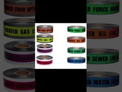 Tape d'avertissement souterraine détectable