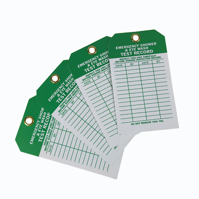 Logo de conception personnalisée Étiquette en plastique PVC Rectangle Indicateur d'avertissement étanche