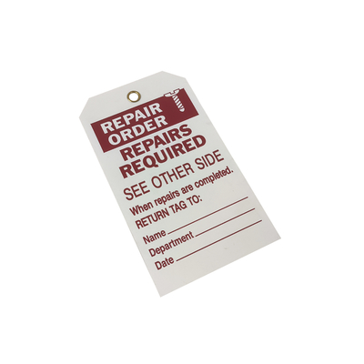 Étiquette en plastique personnalisée Étiquette de verrouillage imperméable en PVC
