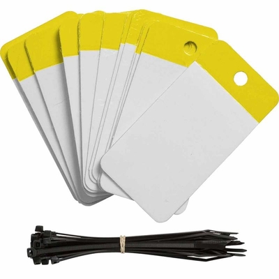 Étiquette blanche auto-laminée sur mesure Étiquette en plastique colorée en vinyle