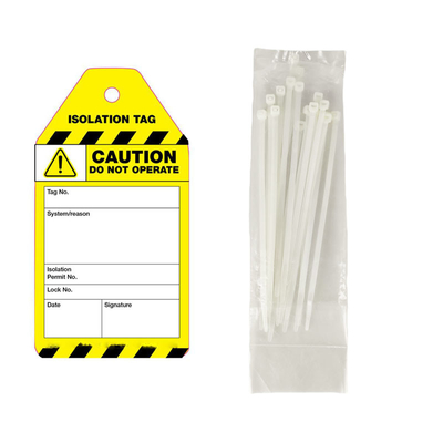 Étiquette isolée par vanne Polyester étiquette en plastique imperméable aux intempéries