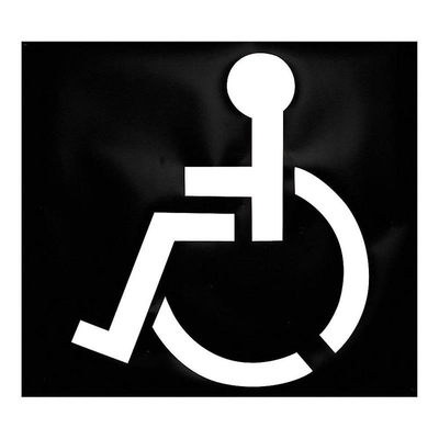 Stencils pour fauteuil roulant imprimés sur mesure Stencils PVC Stencils noirs Stencils pour handicapés
