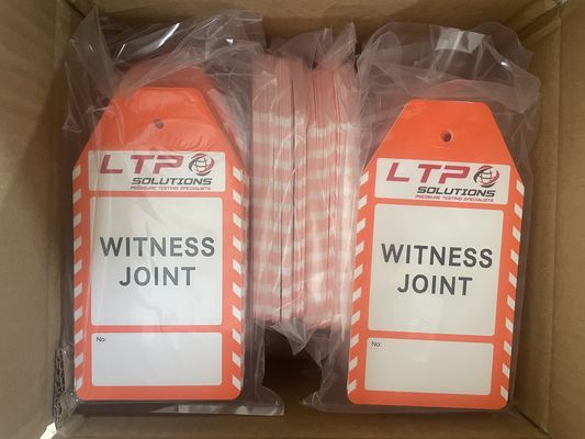 Polypropylene Tag PVC Tear Proof Double Side Printing Plastic Tag for Warning