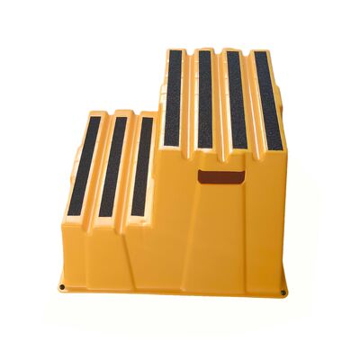 Marchepied empilable et durable avec une capacité de charge de 500 lb, matériau HDPE écologique et conception antidérapante pour un usage domestique et industriel