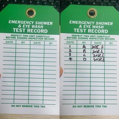 Étiquette de sécurité personnalisée imperméable à haute visibilité en plastique pour l'identification de sécurité de consignation