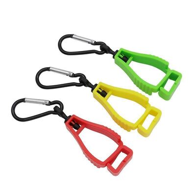 Clip pour gants en plastique POM haute résistance personnalisé avec crochet anti-perte pour usage industriel multifonctionnel