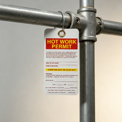Tear Resistant Safety Lockout Tag with Customizable Size 146×76mm for Harsh Environments