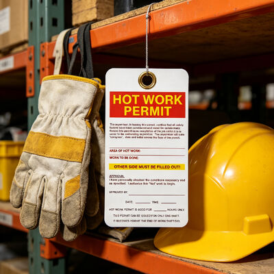 Étiquette de verrouillage de sécurité résistante aux larmes avec taille personnalisable 146 × 76 mm pour les environnements difficiles