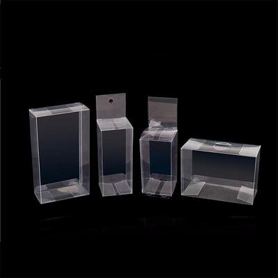 Boîte pliante en PET transparent pour emballage cadeau de produits cosmétiques