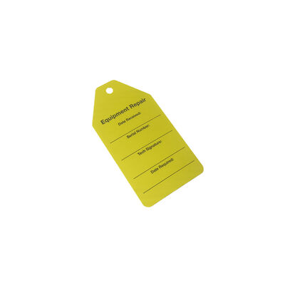 Étiquette de sécurité en PVC imperméable à l'eau personnalisée avec impression numérique pour l'équipement d'avertissement de verrouillage